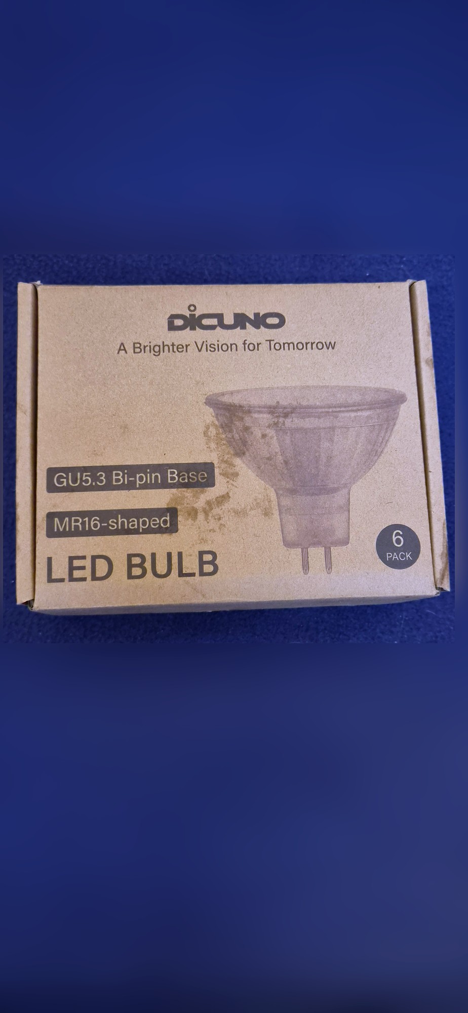 DiCUNO MR16 GU5.3 LED bulbs x5 (from a 6-pack)